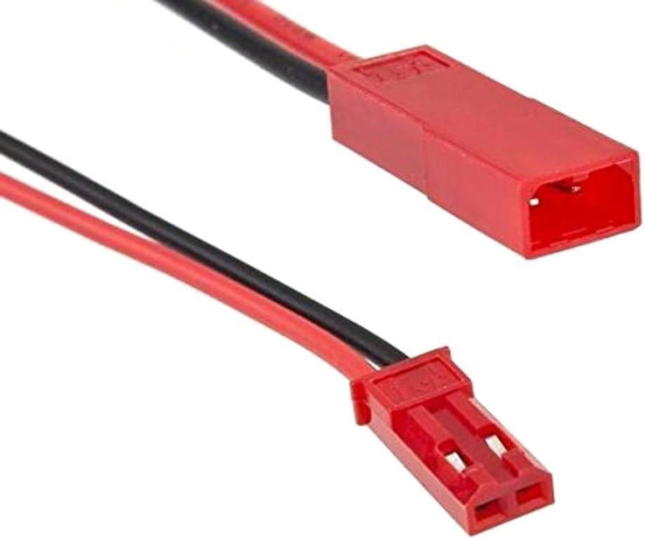 Versatile 2 Pin JST Connector Cable – 20 Pairs for Mini RC Helicopters and LEDs