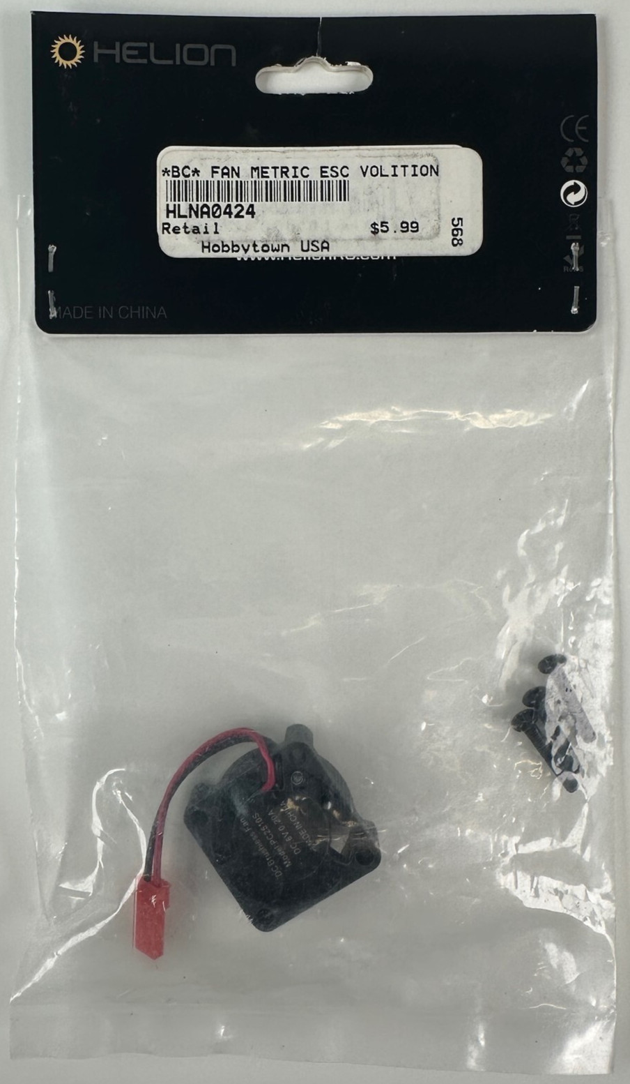 Helion HLNA0424 Metric ESC Fan New