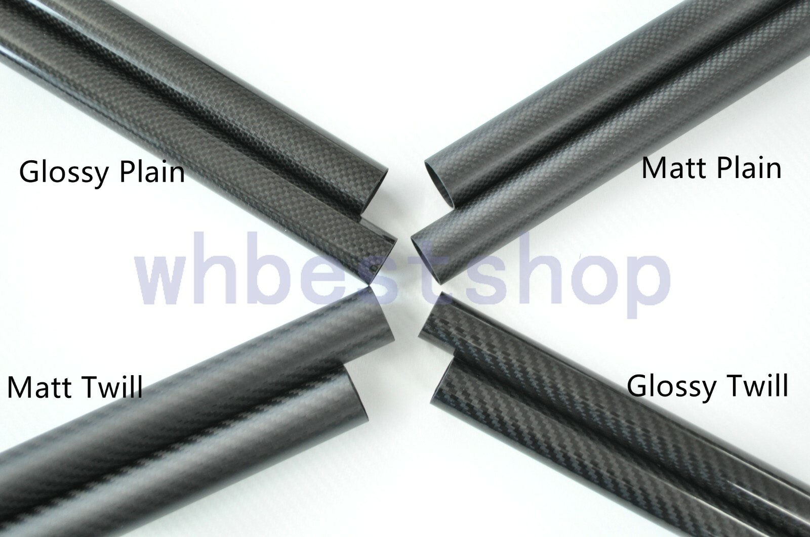 3K Carbon Fiber Tube 21mm 22mm 23mm 24mm 25mm 26mm 27mm 28mm 29mm 30mm x 500mm