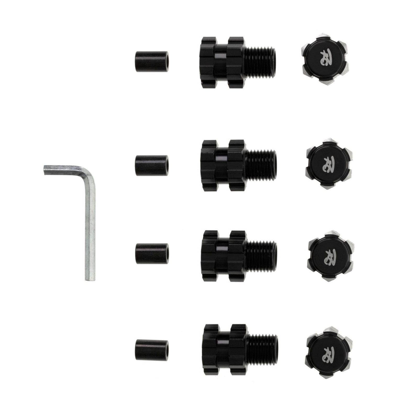 4Pcs Black Alloy Wheel Hex Hub Adapter Extension For Traxxas Maxx 1/10 RC Car ee