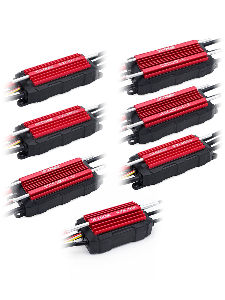 ROCKET-RC 70A-200A Waterproof Brushless Marine ESC 3S-14S LiPo HV for RC Boat