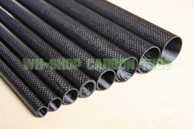 3K Carbon Fiber Tube 5 8 10 12 16 20 22 25 30 32 34 40 42 44 50 60mm x500mm Pipe