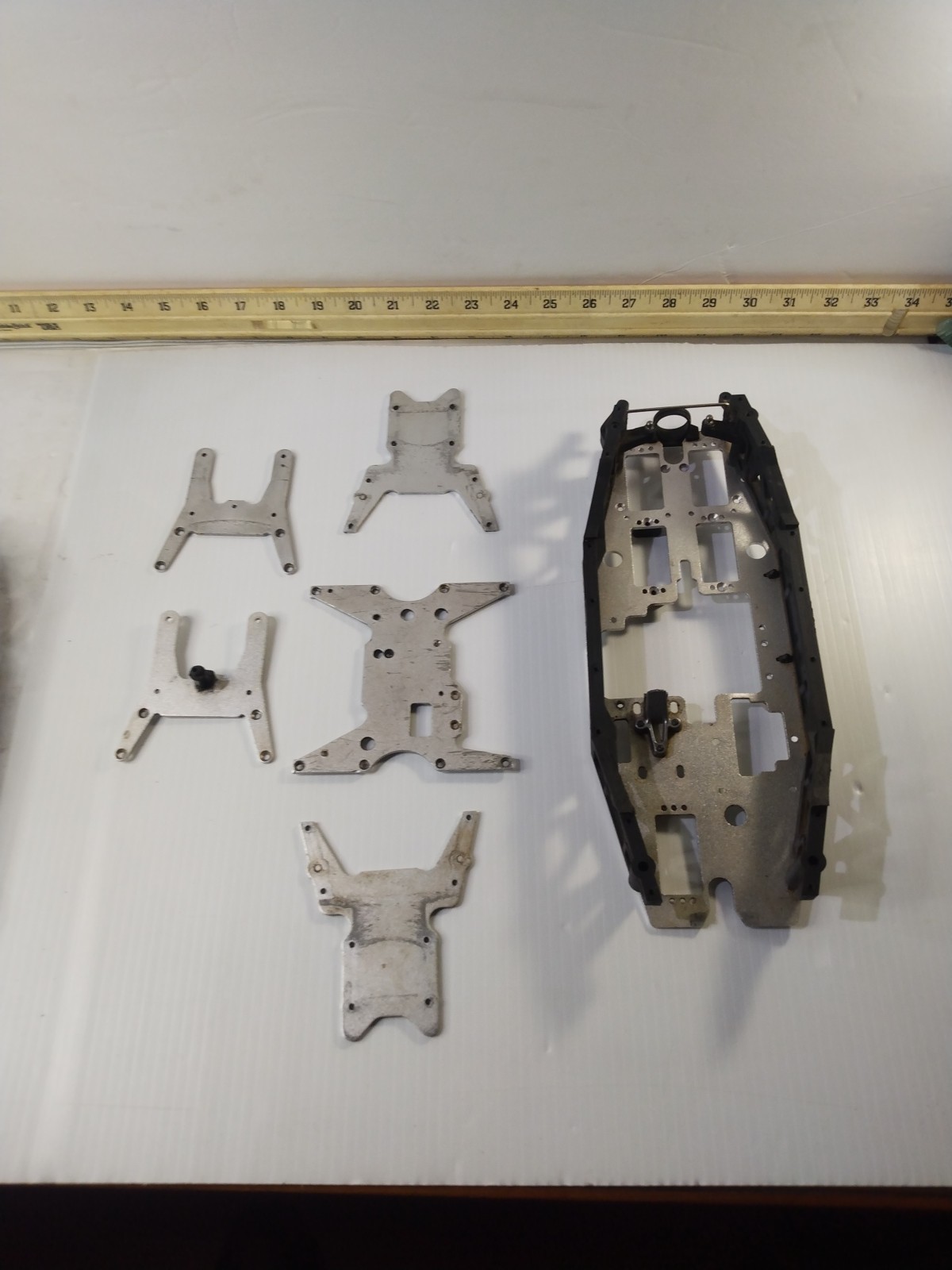 Team Losi LST2 Chassis Parts, Nitro Rc Replacement Parts Rc Stuff, Color Silver