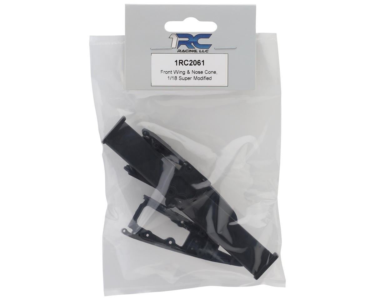 1RC Racing 1/18 Super Modified Front Wing w/Nose Cone [1RC2061]