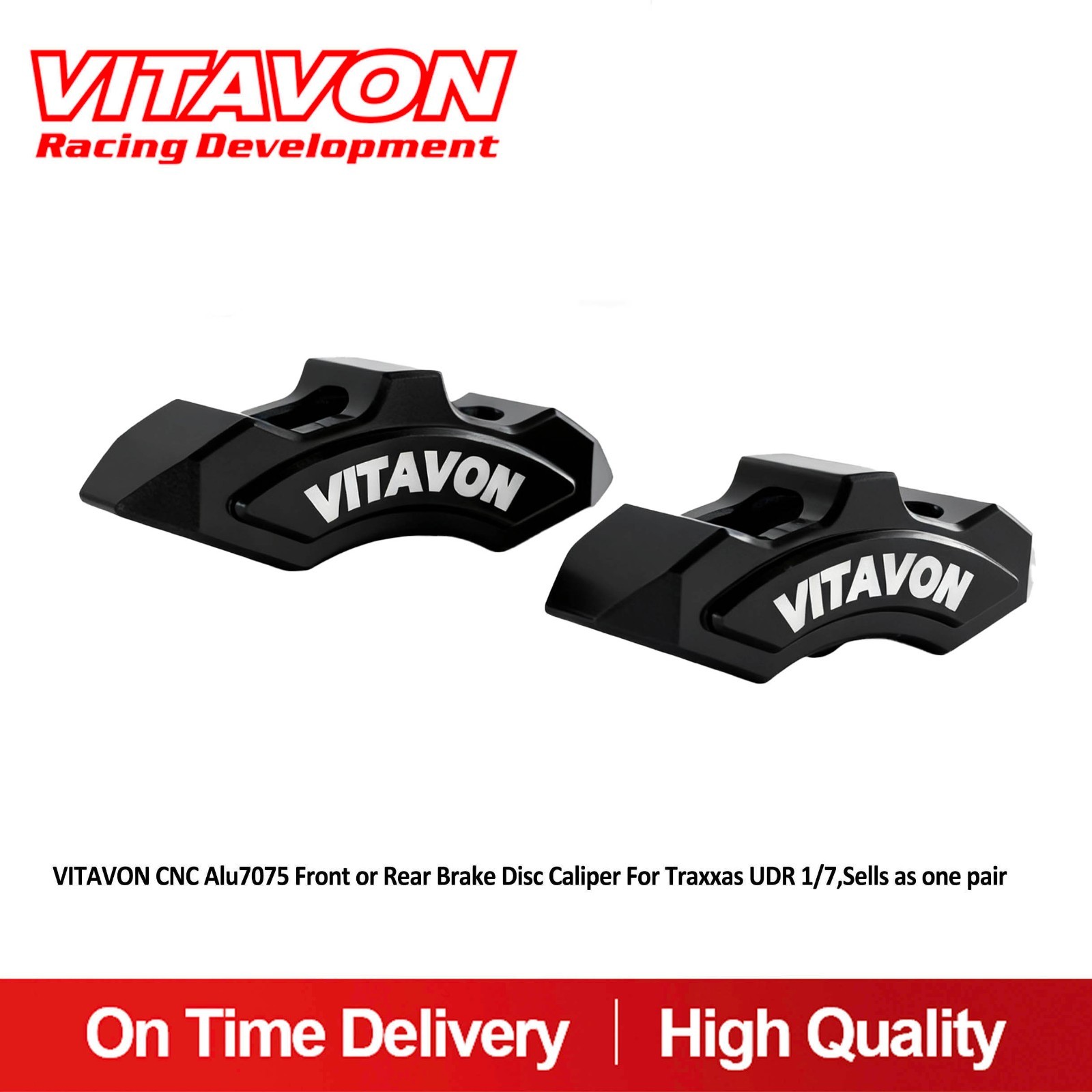 Vitavon CNC Alu7075 Front or Rear Brake Caliper For Traxxas UDR 1/7,Sells a pair