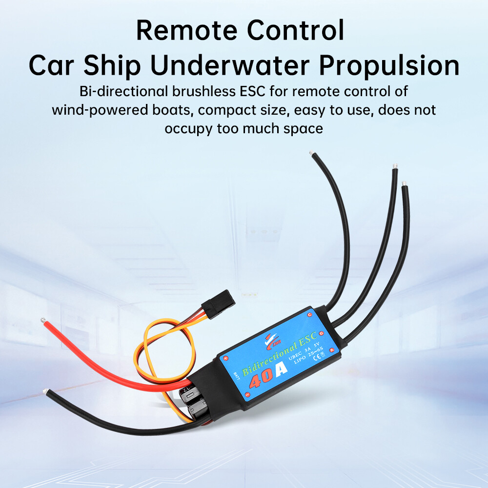 20A/30A/40A/50A Bidirectional Brushless ESC for Remote Control Ship Pneumatic
