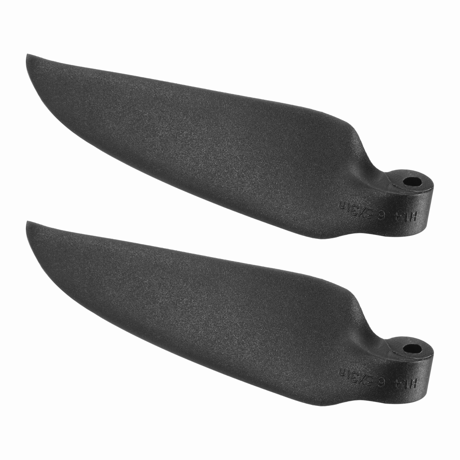 1 Pair Black RC Glider Propeller Replacement Prop Blades 6.5×3 Inch Propeller
