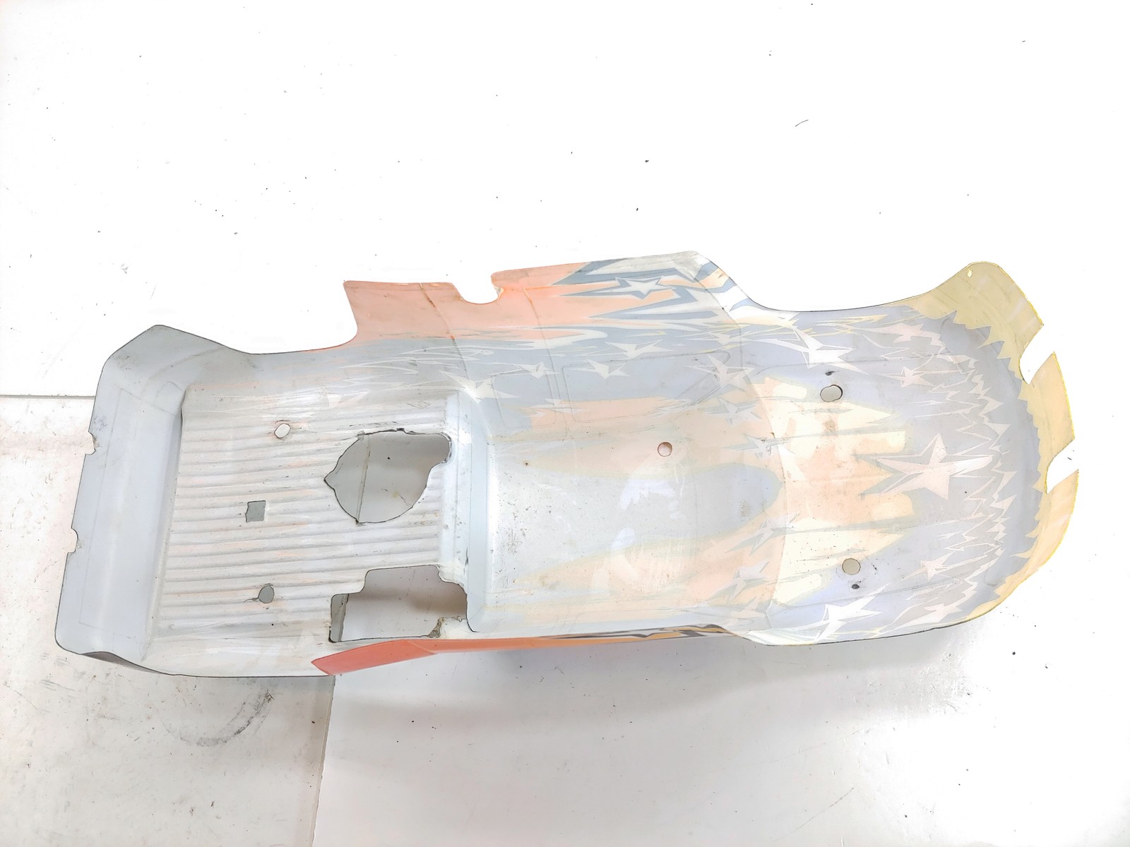 *RARE* Vintage Traxxas T-Maxx 1/8 Monster Truck Body Yellow Orange Black Used