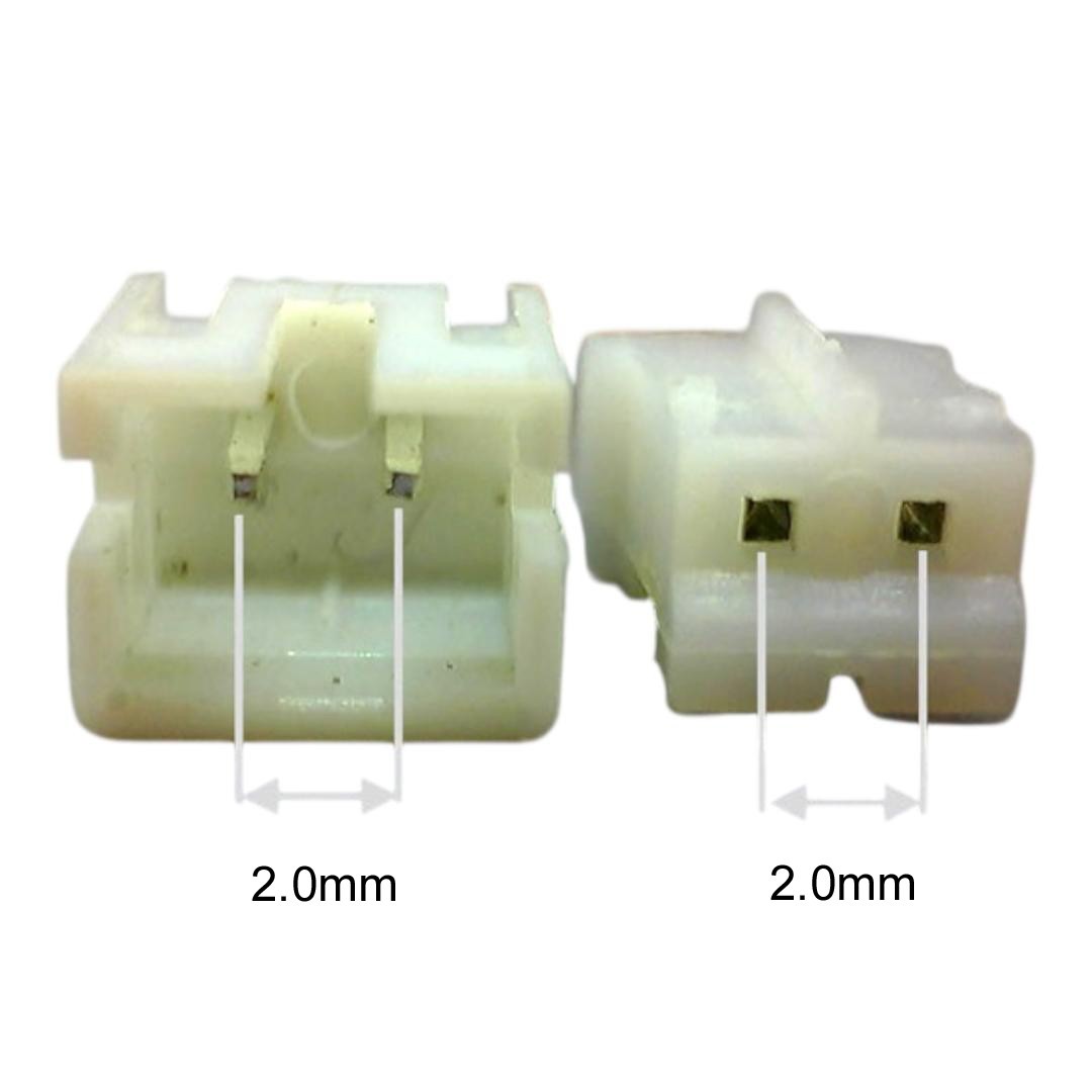 JST-PH 2.0mm 2-Pin Connector Housing Crimp Pin Set for RC Drone FPV 3D Printers