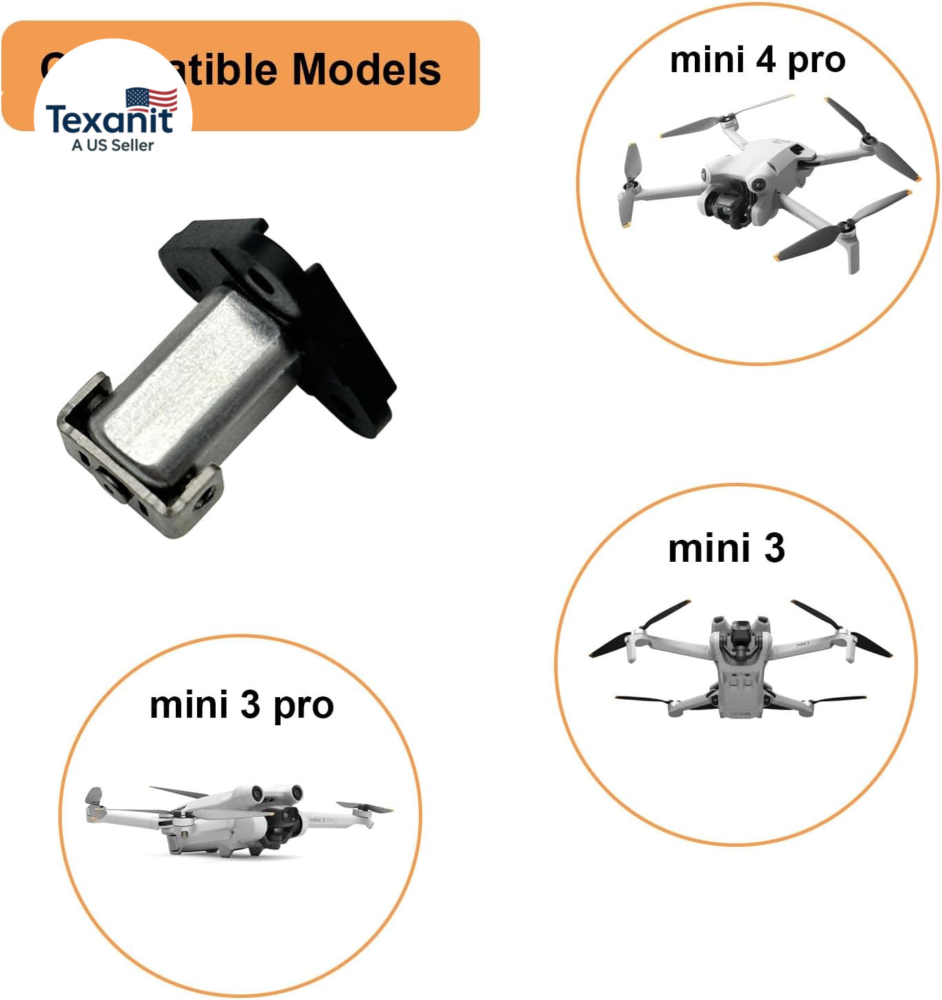 LHHZYKJG Front Arm Hinge Replacement with Front Arm Axis Shaft Screws for Dji Mi