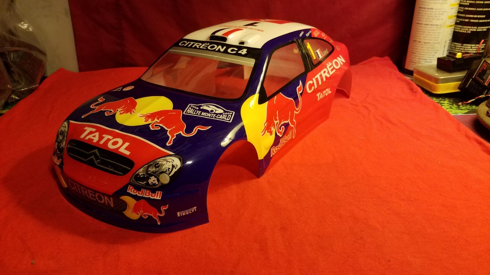 abu dhabi touring car body & red bull body traxxas 4tec kyosho fazer hpi rs4 ts4