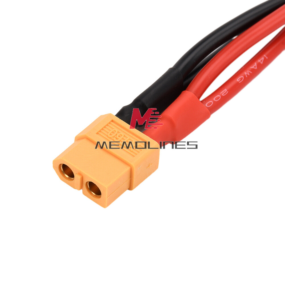XT60 Connector Extension Lead Wire Male-Female 10cm 14AWG Silicone Wire for RC