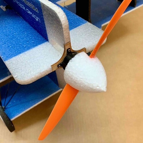 1 3/4″ EPP Nose Cone Spinner – Prop Saver Motors – White Color, great for Fomie