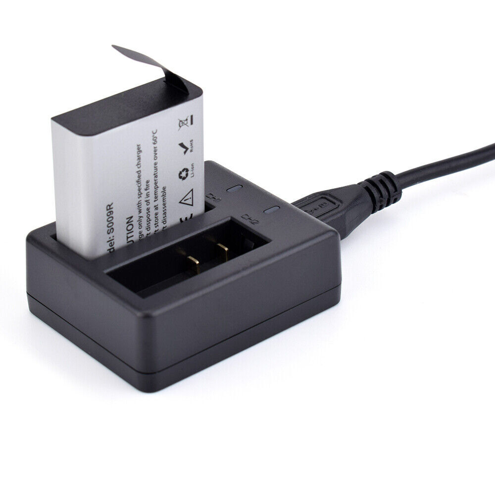 3.85V 1200mAh Li-ion Battery 2in1 Battery Charger For Hawkeye Firefly 8S Camera