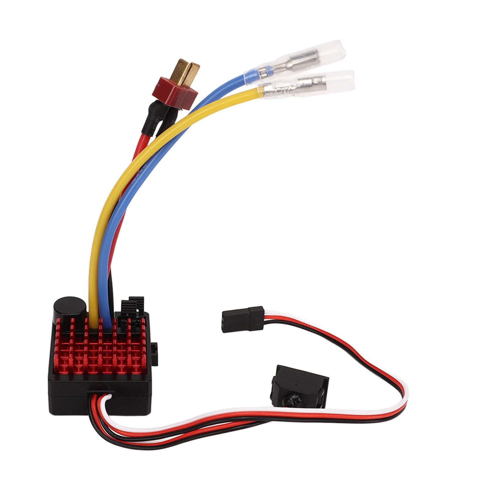 Brushed 60A ESC Waterproof Speed Control 2S-3S LiPo for 1/10 RC Cars Boat