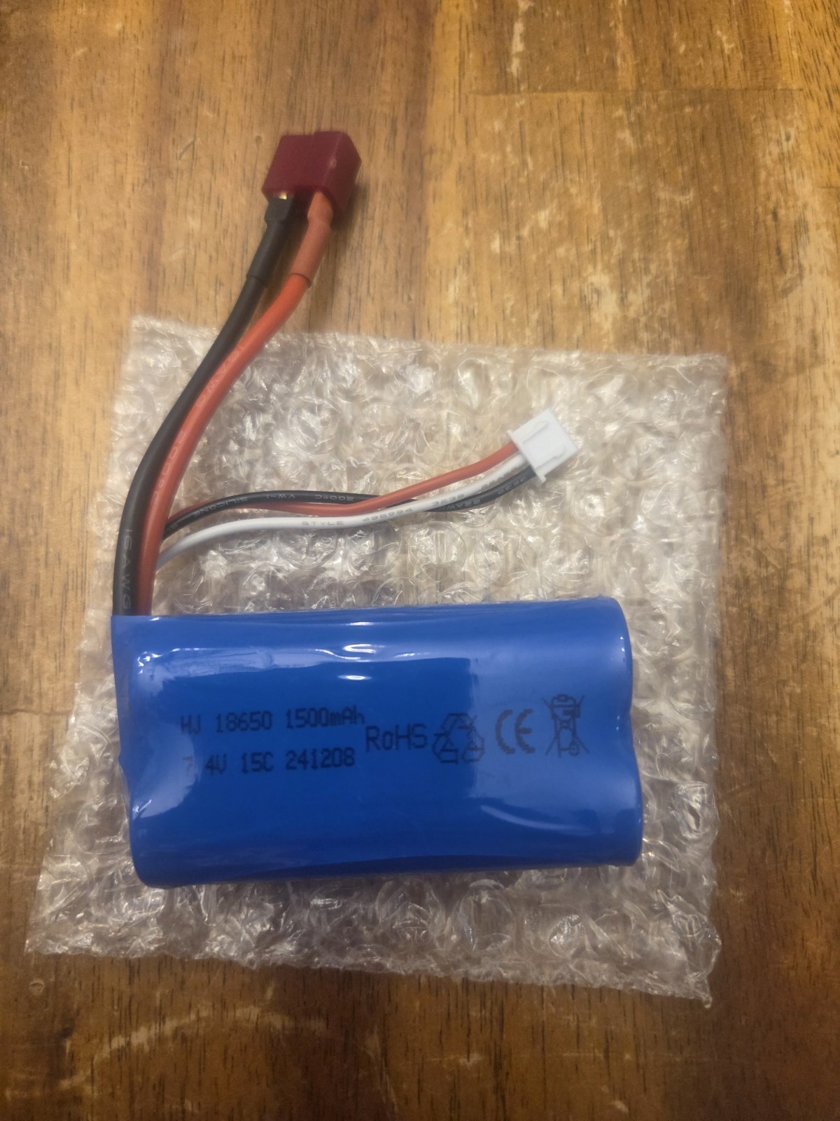7.4V 1500mAh Battery w/Deans T Connector for RC Car WLtoys 12403 12401 12402