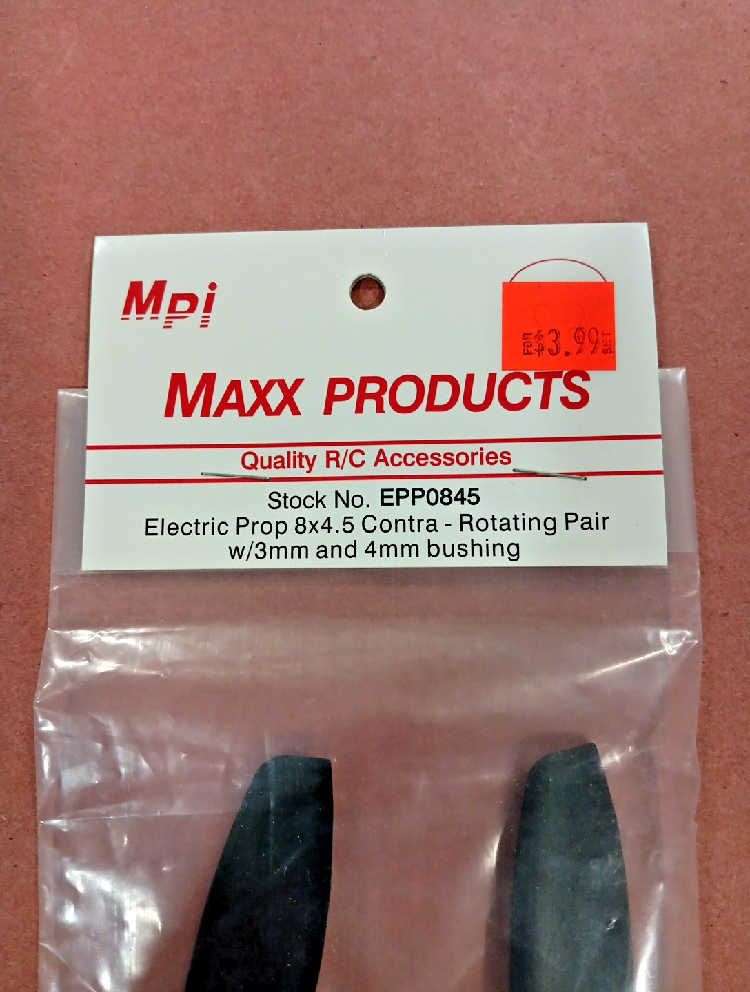 MPI MAXX – PN #EPP0845 ~NIP~ ELECTRIC PROP 8X4.5 CONTRA – ROTATING PAIR