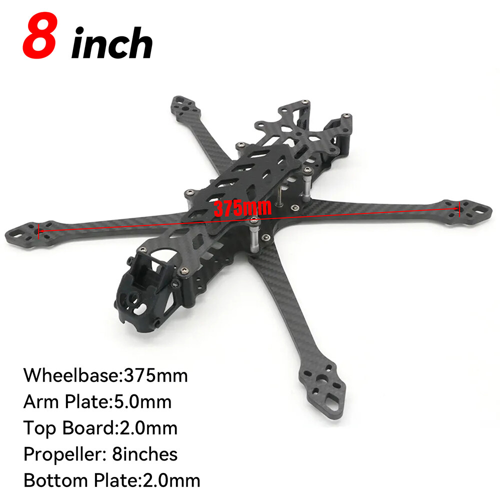9IMOD Carbon Fiber FPV Racing Drone Quadcopter Freestyle Frame Kit 295/375mm Arm