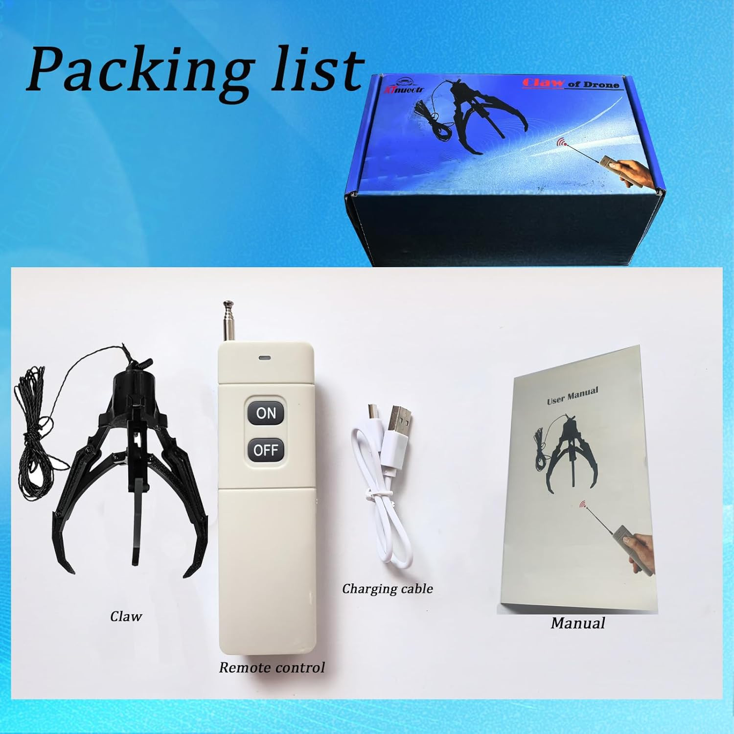Universally Drone Airdrop System Release Device Payload Delivery Transport Drop,