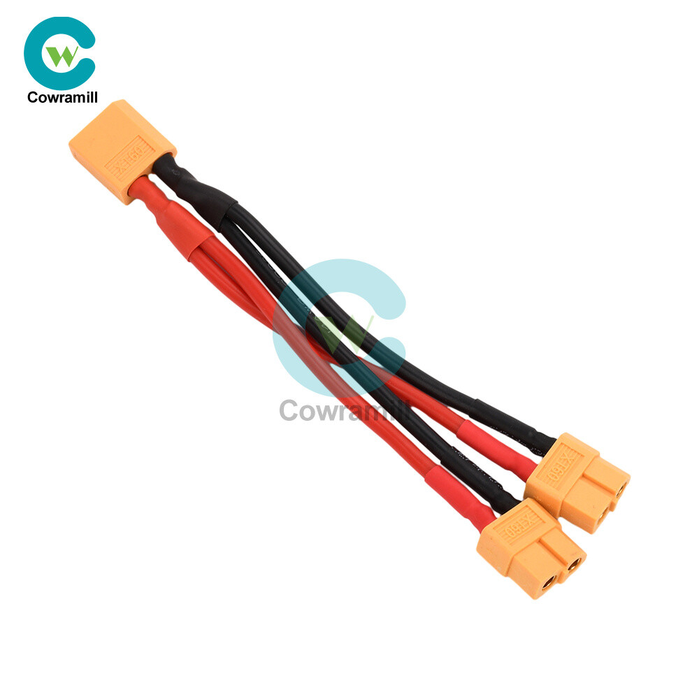 14AWG XT60 Male/Female Wire Parallel Battery Connector Extension Cable for RC