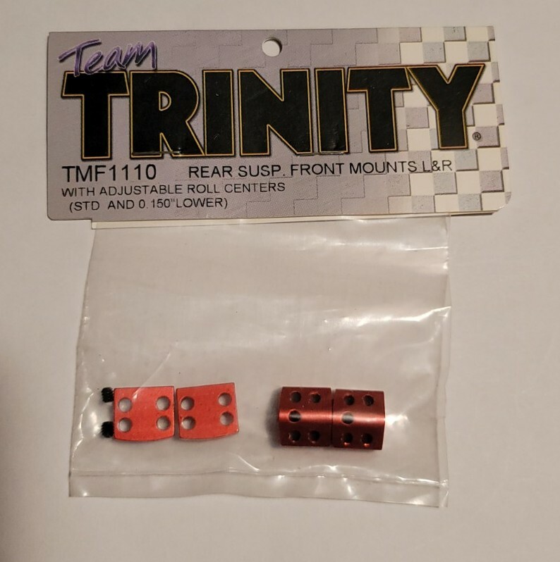 Trinity Rear Suspension Mounts Red Aluminum xxxs 4wd Touring Car Sedan Fancis