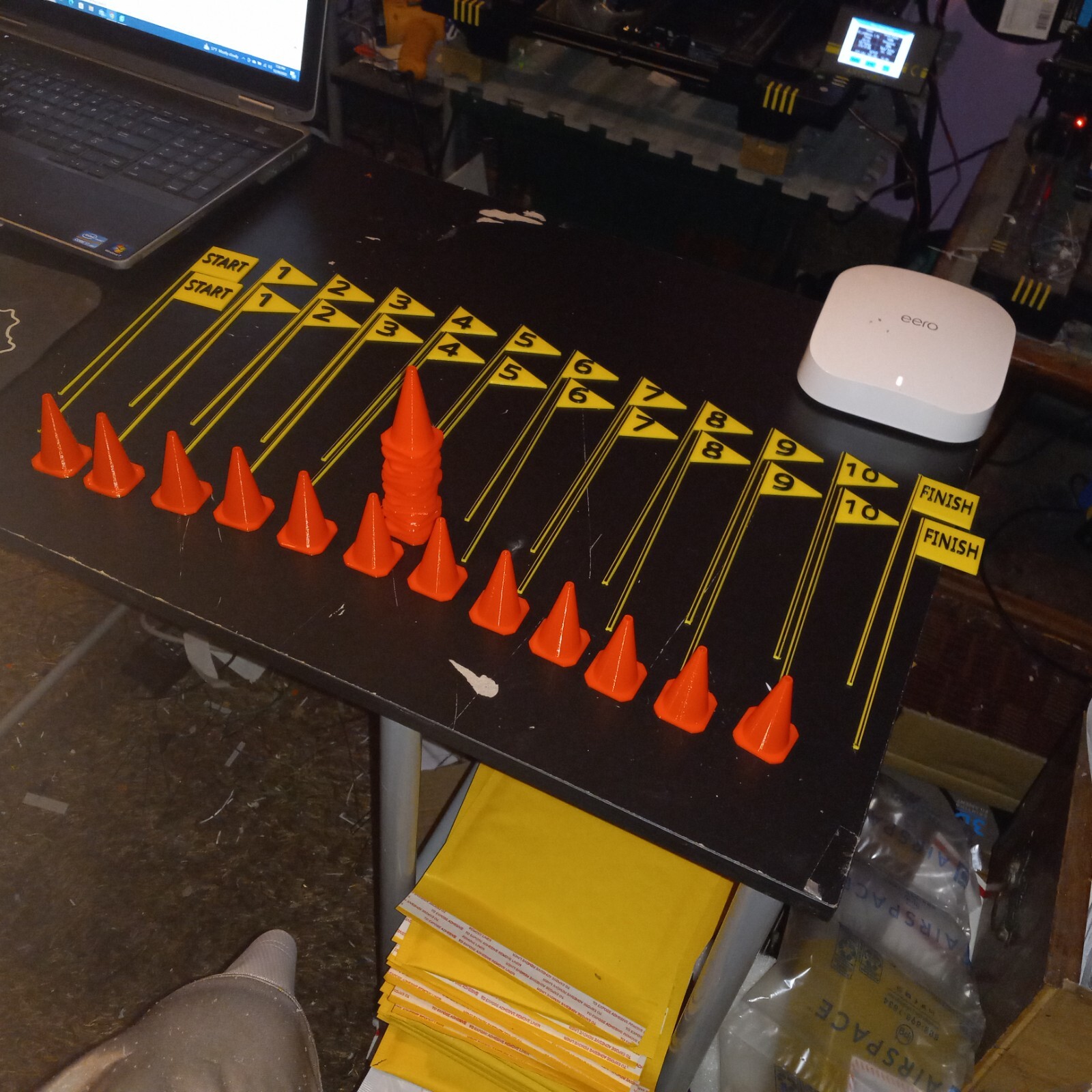 RC Traffic Cones & Road Course Scale Course Gates set. 25 cones, 24 gates 49-pcs