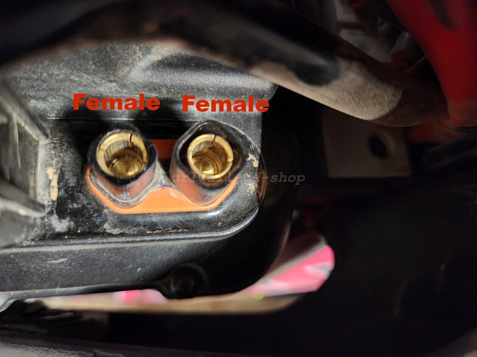 QS8 Female to 6mm Male Connector 8AWG 10cm For Sur ron EBMX Battery Adapter Wire
