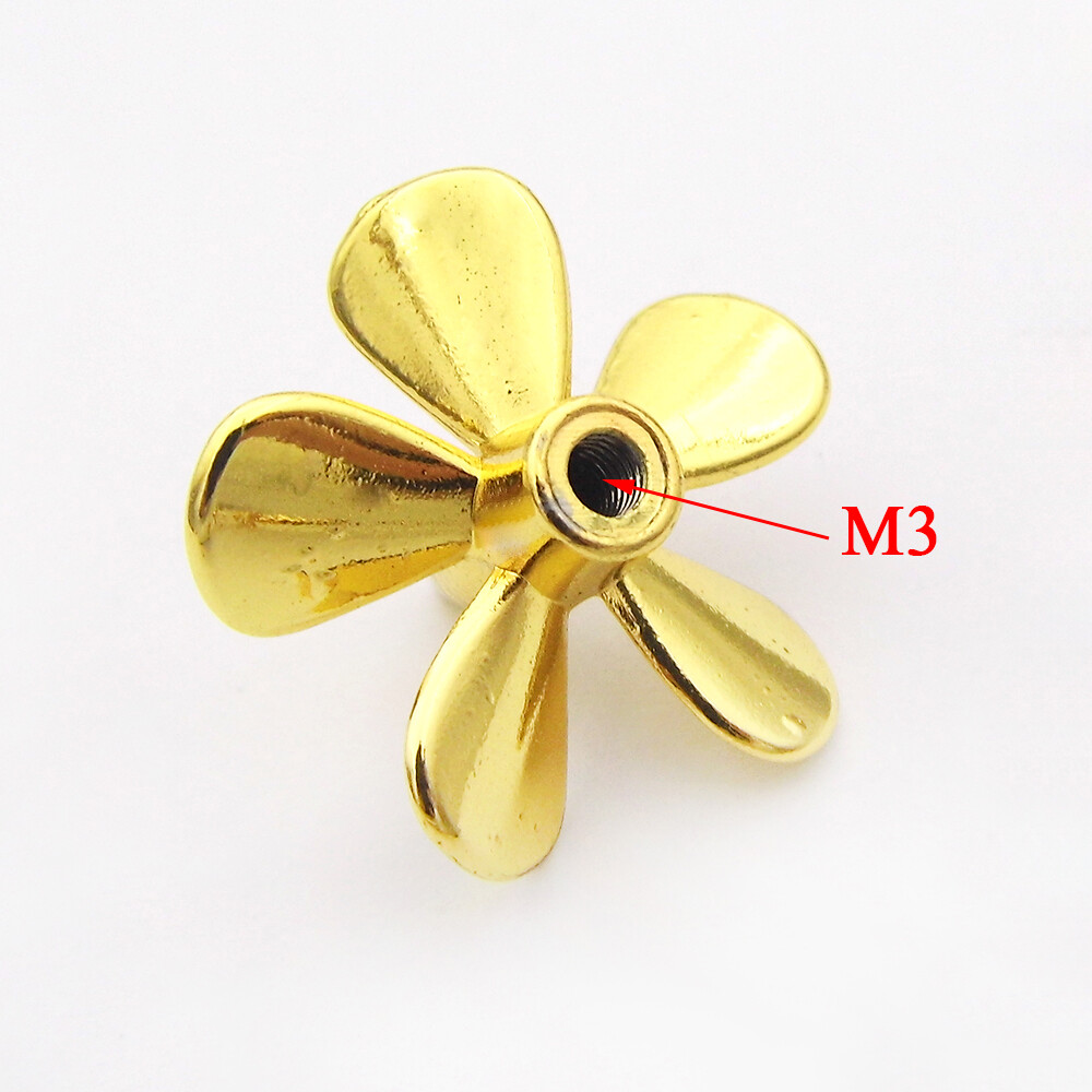 2x 5-Blades Metal Propeller 3mm M3 25mm Submerged Prop for RC Boat Scale Marine