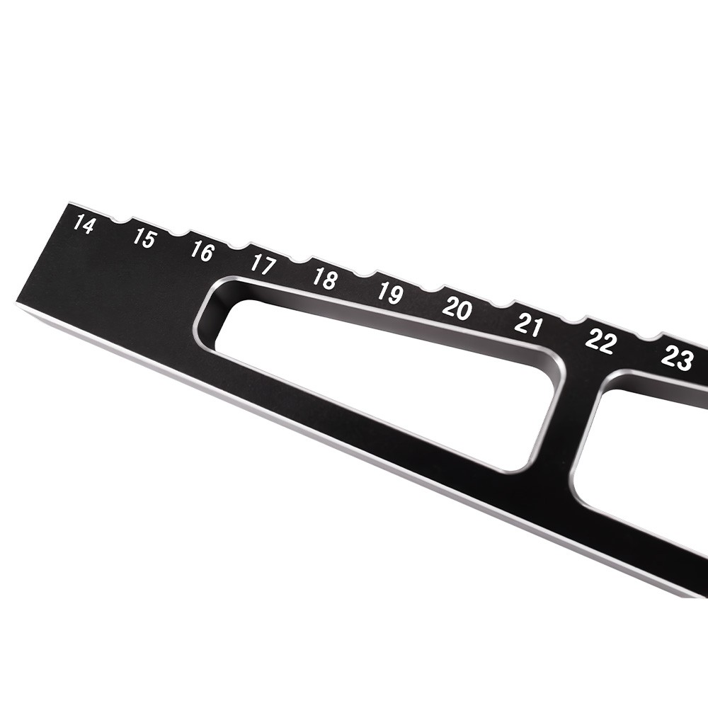9IMOD RC Car Ride Height Gauge 14-30MM Metal Chassis Measureing For 1/8 Vehicle