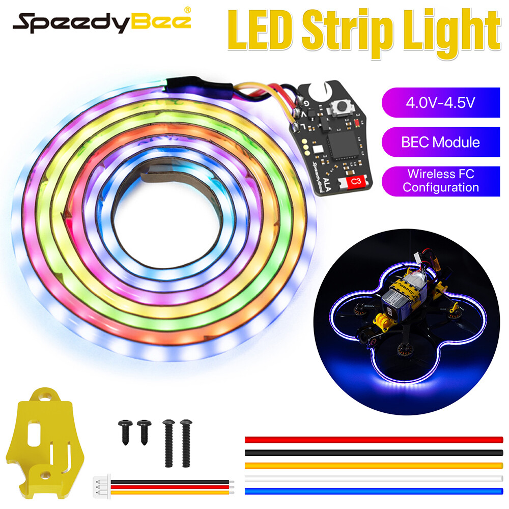 SpeedyBee BEE35 Light Wireless Meteor LED Light Strip Lights with BEC Module