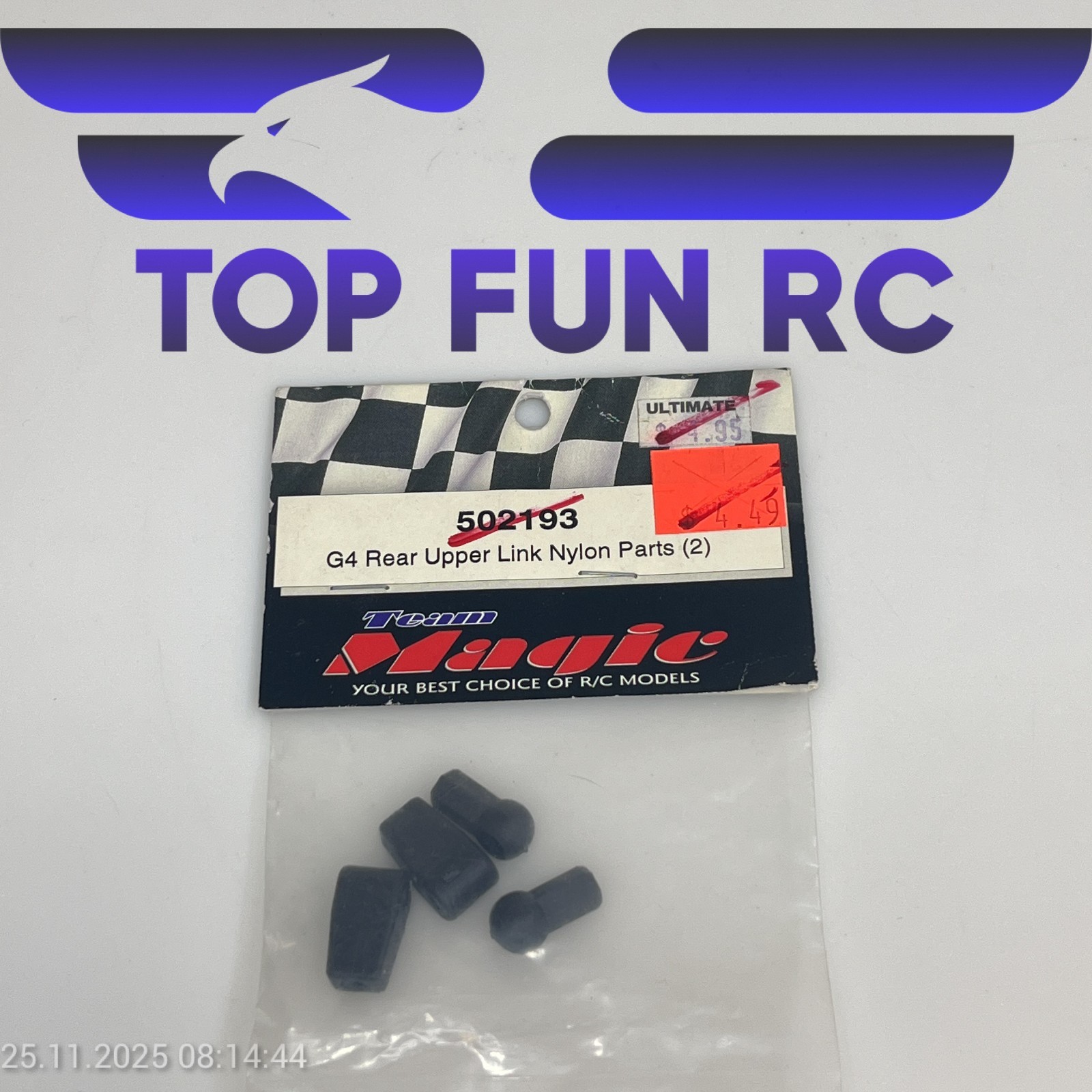MAGIC 502193 REAR UPPER LINK NYLON PARTS (2) FOR G4 1/10 SCALE GAS TOURING CAR