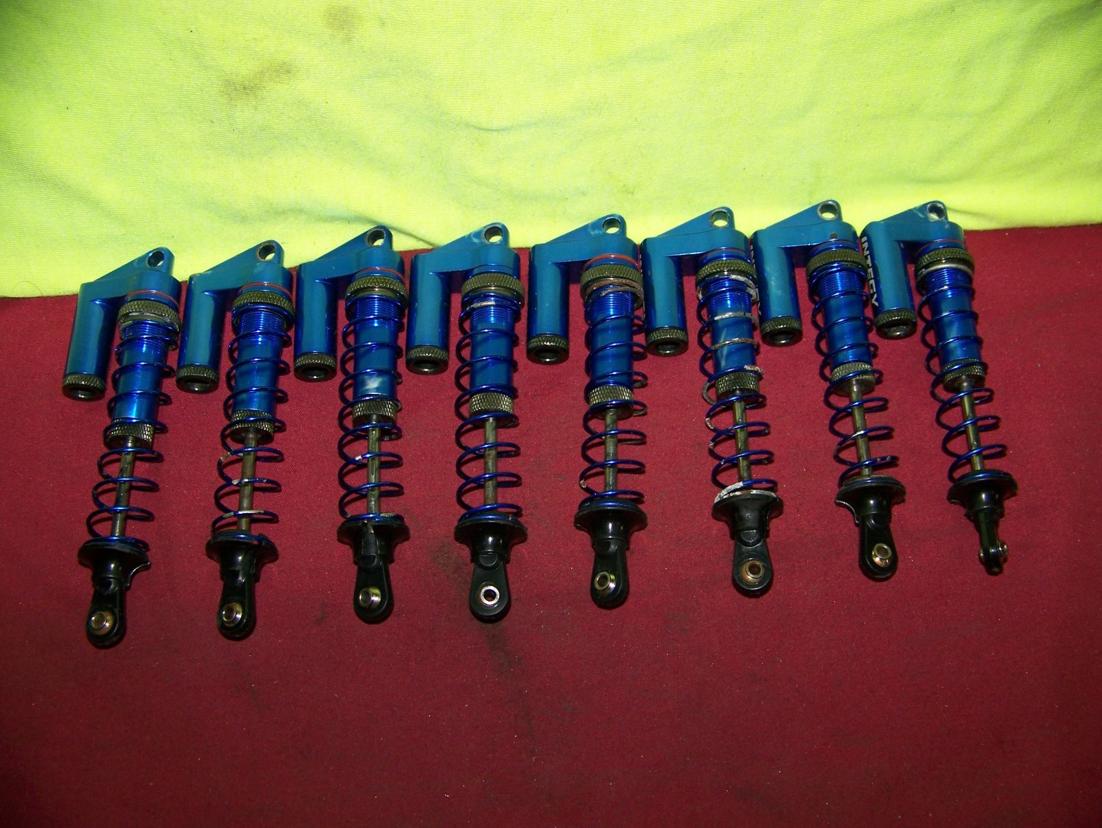 traxxas tmaxx emaxx integy aluminum blue msr4 shocks mgt clod rc monster parts