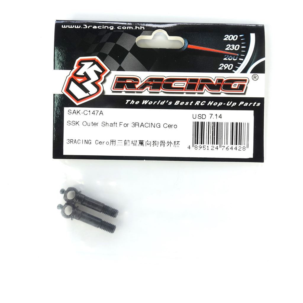 3RACING SAK-C147 SSK CVD Drive Shaft 1/10 RC ULTRA Cero Touring Sport FWD Car