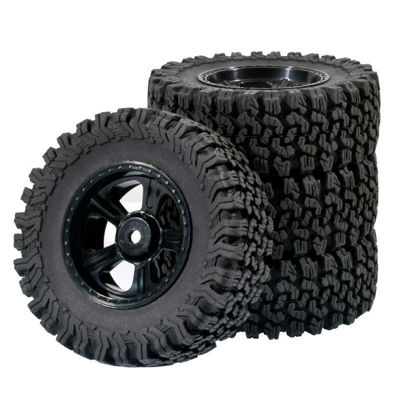 1.9 Rubber Tire Wheel Tyres for 1/10 RC Crawler Car Traxxas TRX4 LC70 D90 Axial