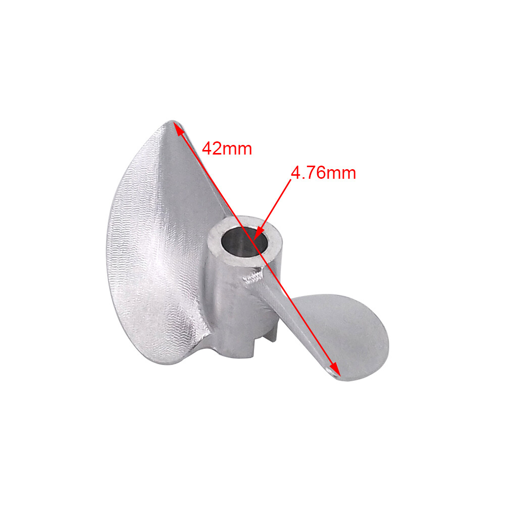 RC Boat Propeller 42mm 4.76mm 3/16″ CNC Metal P1.4 Prop for TRAXXAS Spartan M41