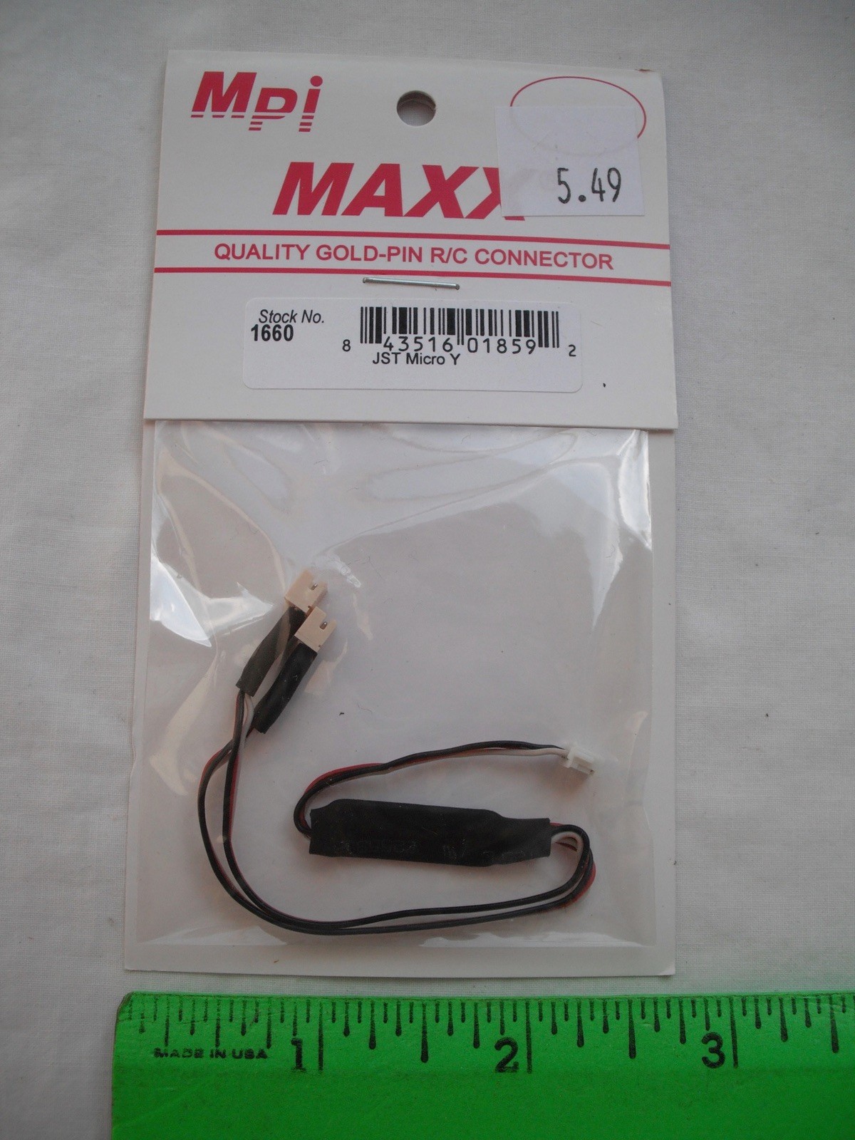 Lot of 4 Maxx Products Mpi 1660, JST Micro Y, Connector Cable Wire, R/C Airplane