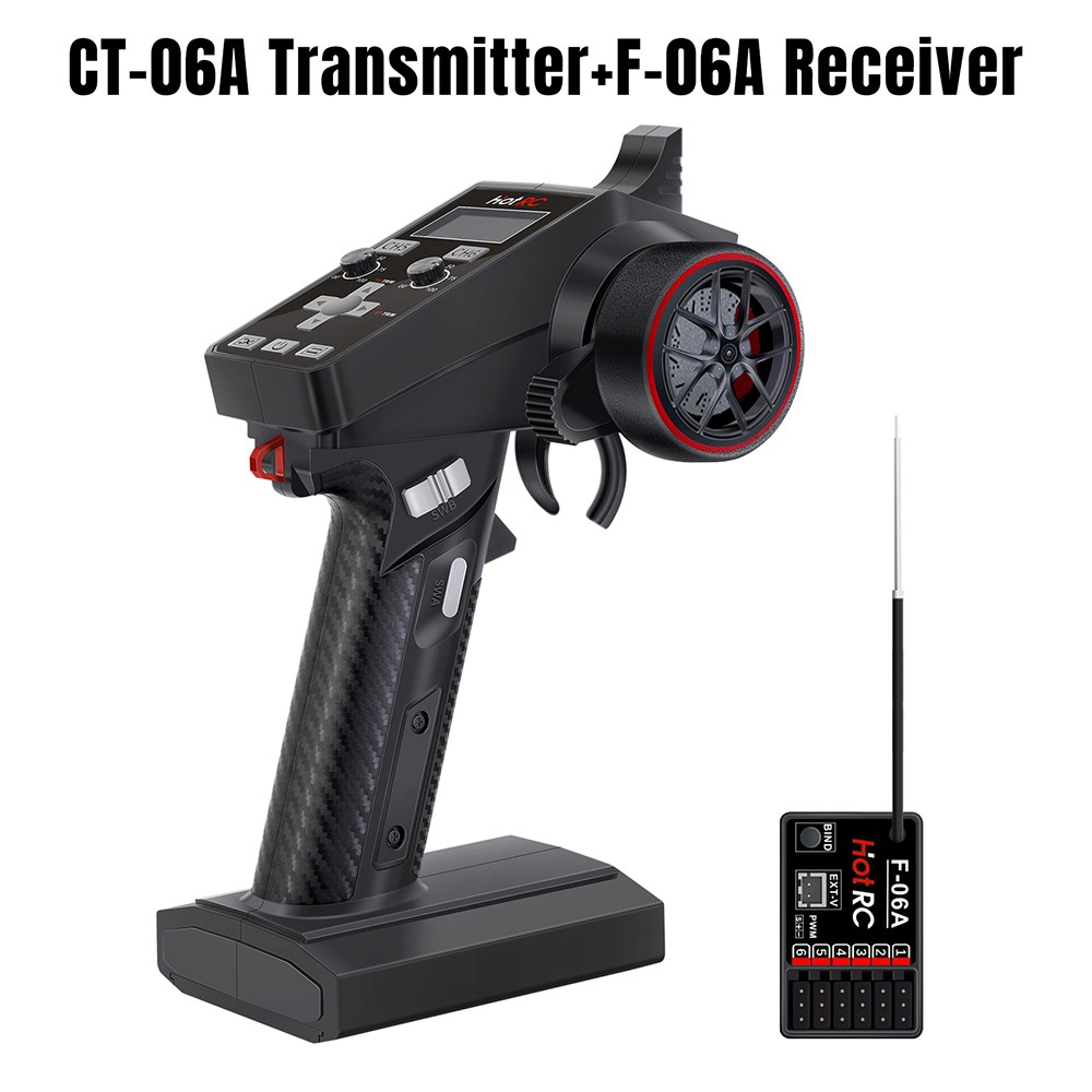HotRC Transmitter CT-6A CT-8A 6CH 8CH 2.4GHz with F-06A F-08A PWM GFSK Receiver