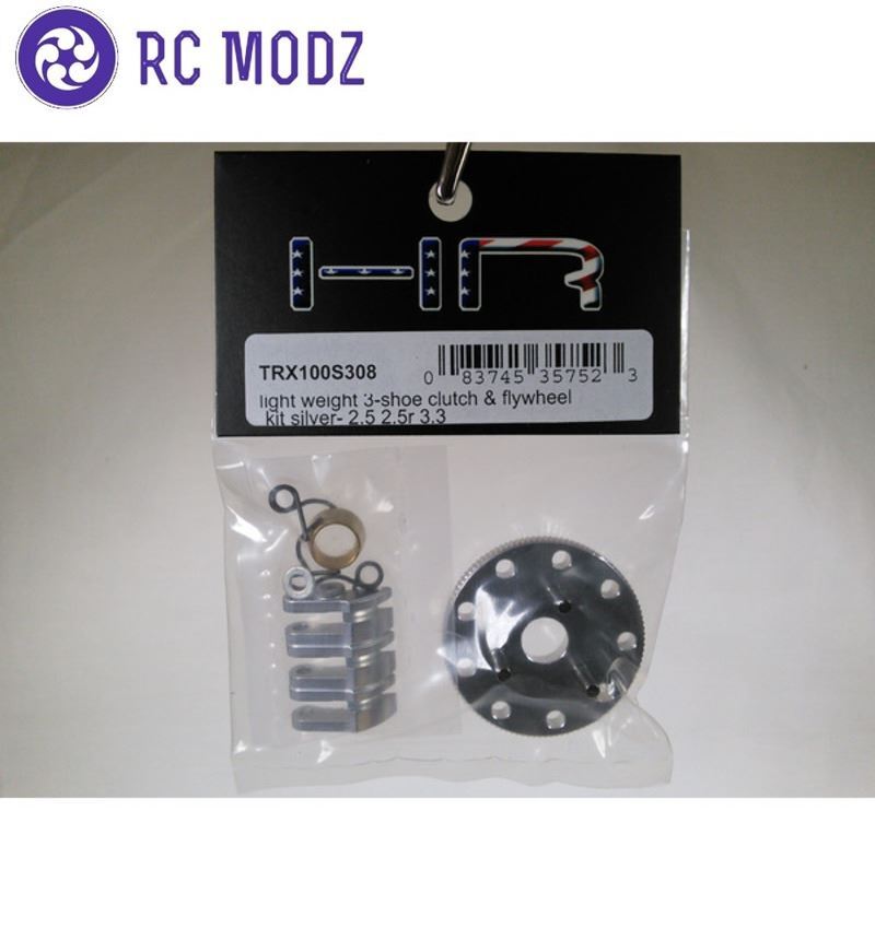Hot Racing TRX100S308 Traxxas 2.5 2.5R 3.3 Aluminum Light Weight 3-Shoe Clutch