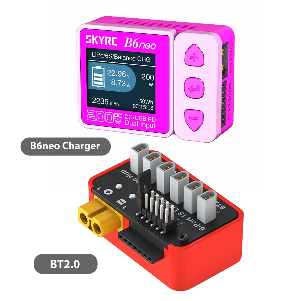 SKYRC Lipo Battery Charging Hub OSH 6-Port For B6neo B6ACneo B6neo+ B6neo 2