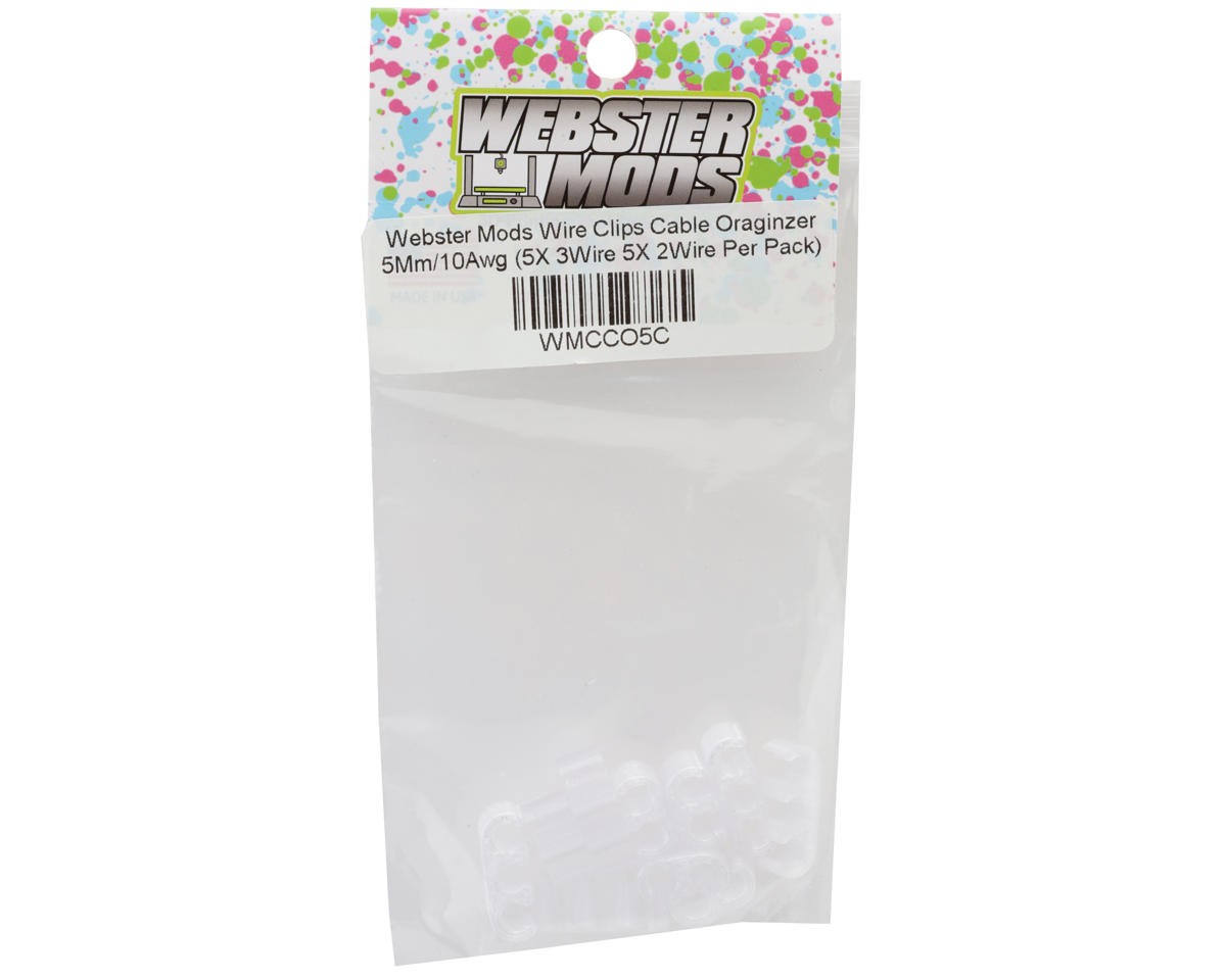 Webster Mods Wires & Cables Organizer Clips (Clear)