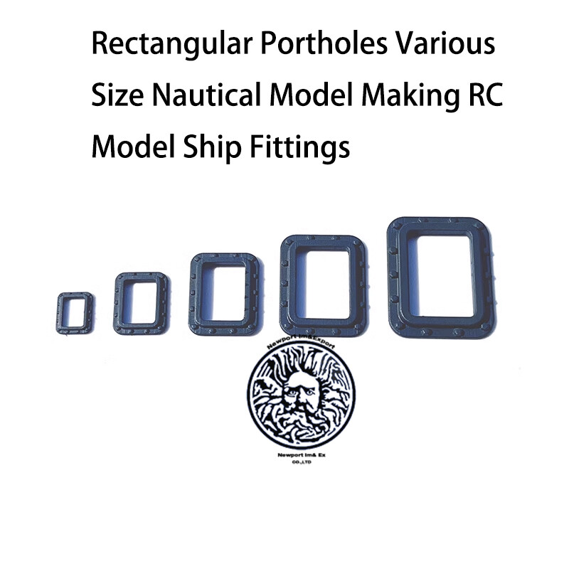 Rectangular Portholes Various Size Nautical Model Making RC Model Ship Fittings