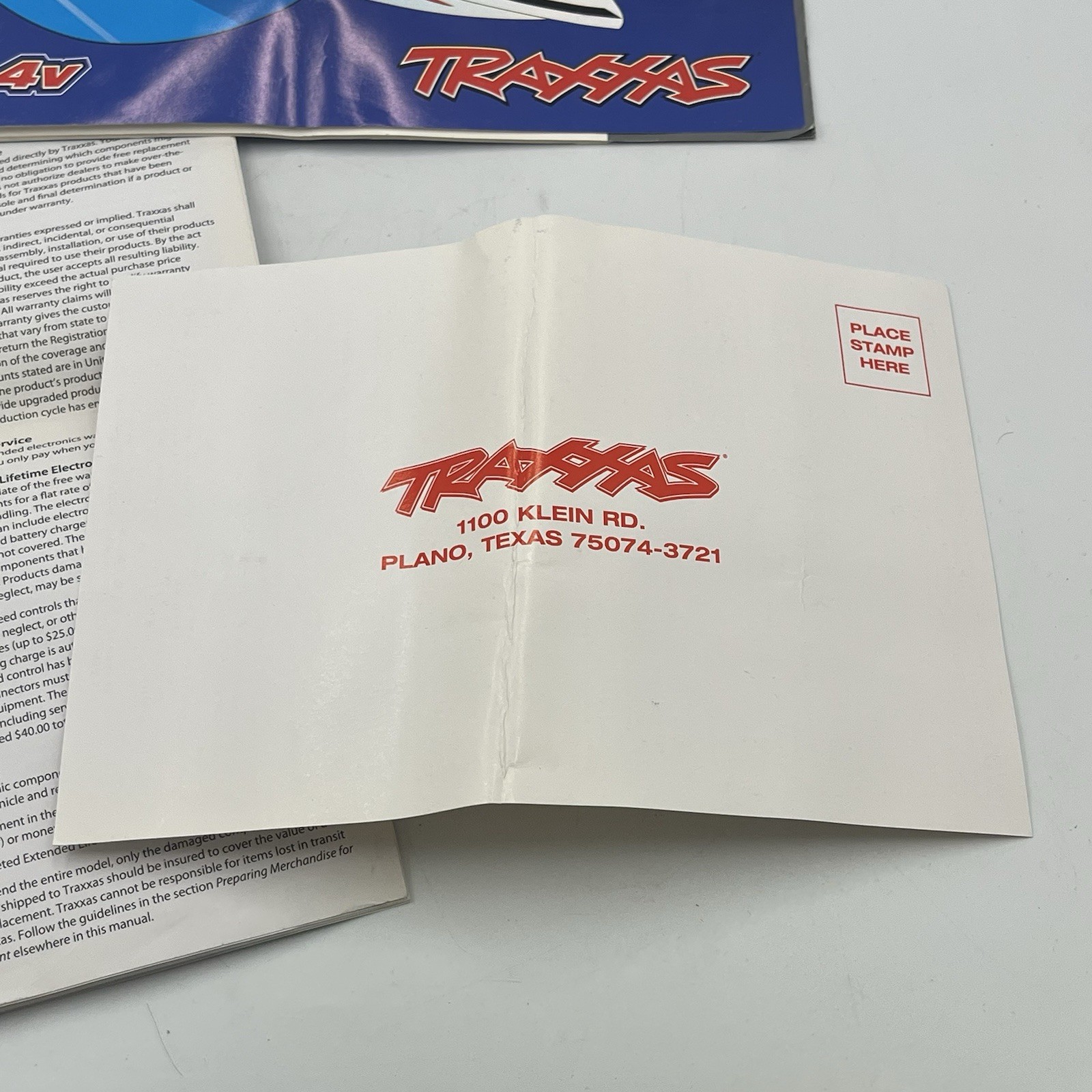 Traxxas Villain EX 1502 Owners Manual Plus Paper Work
