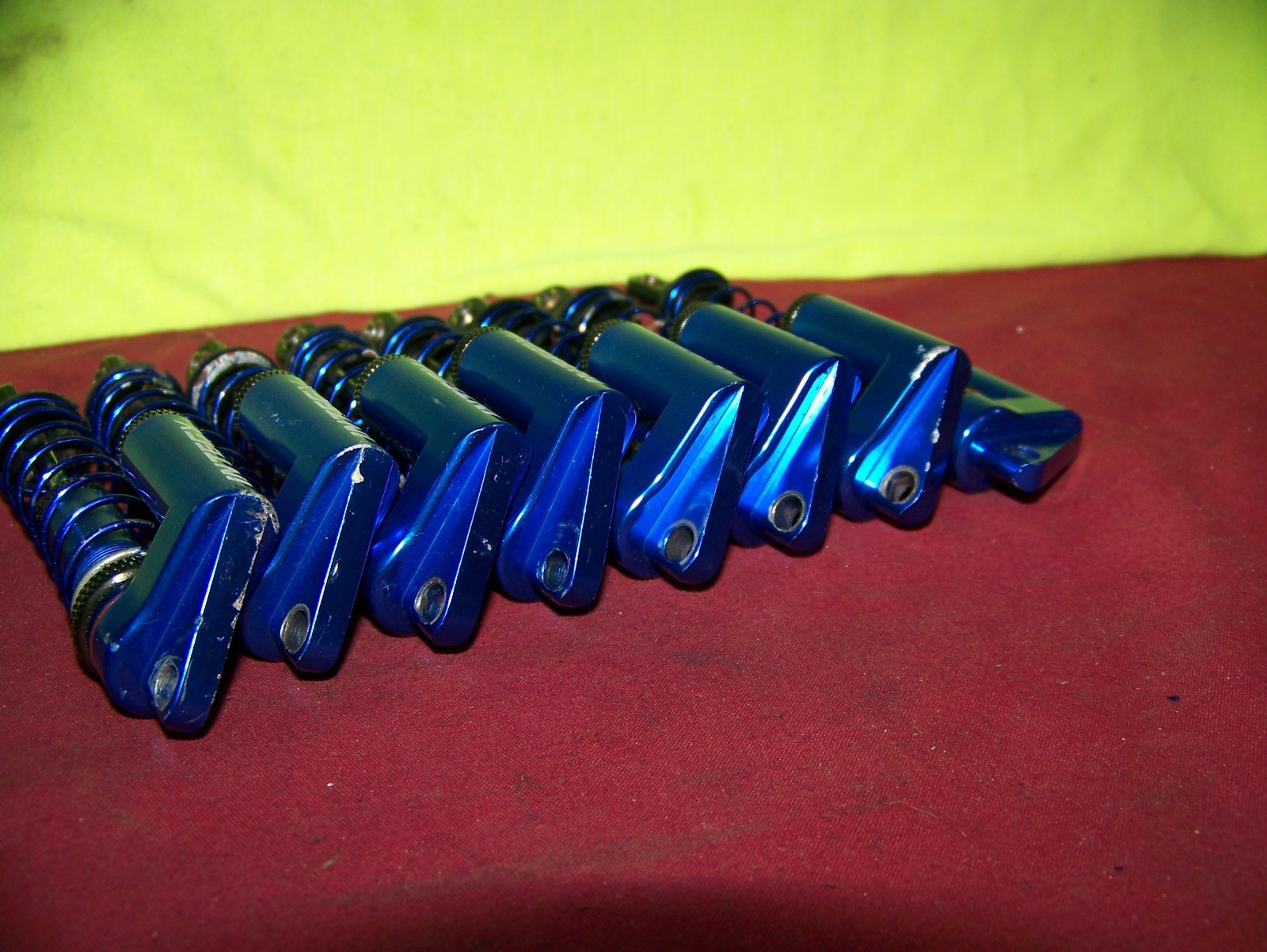 traxxas tmaxx emaxx integy aluminum blue msr4 shocks mgt clod rc monster parts
