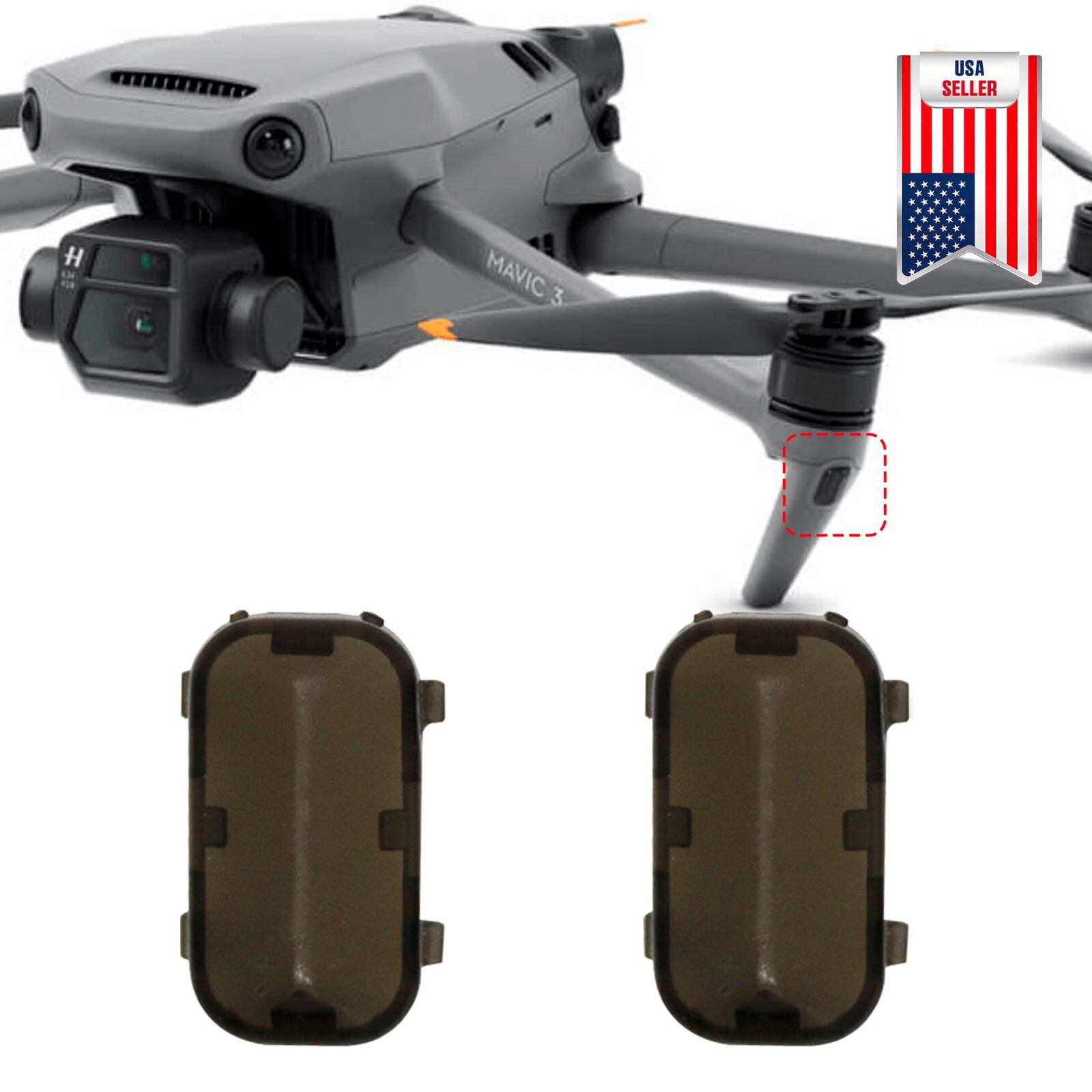 1 Pair OEM Drone Arm LED Light Cover Replacement For DJI Mavic 3 /3 Cine Classic