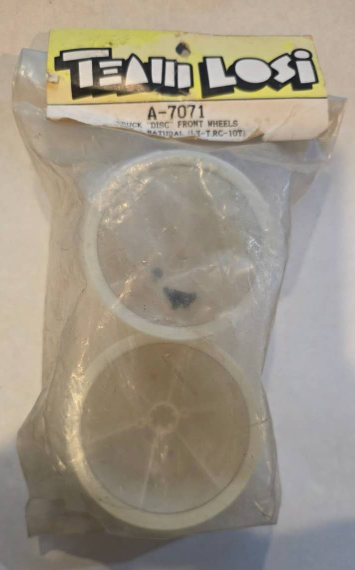 Team Losi #7071 Natural Truck Disc Front Wheels w/Cap LXT XXT Rc10t