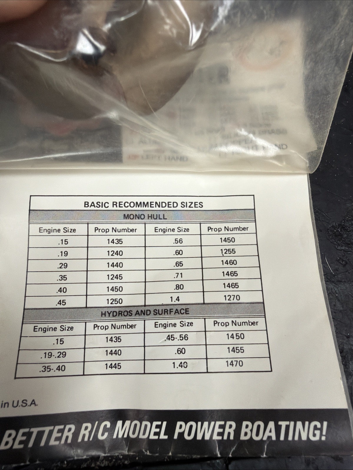 Octura Propeller 1457 3 Blade Rc Boat Left Hand