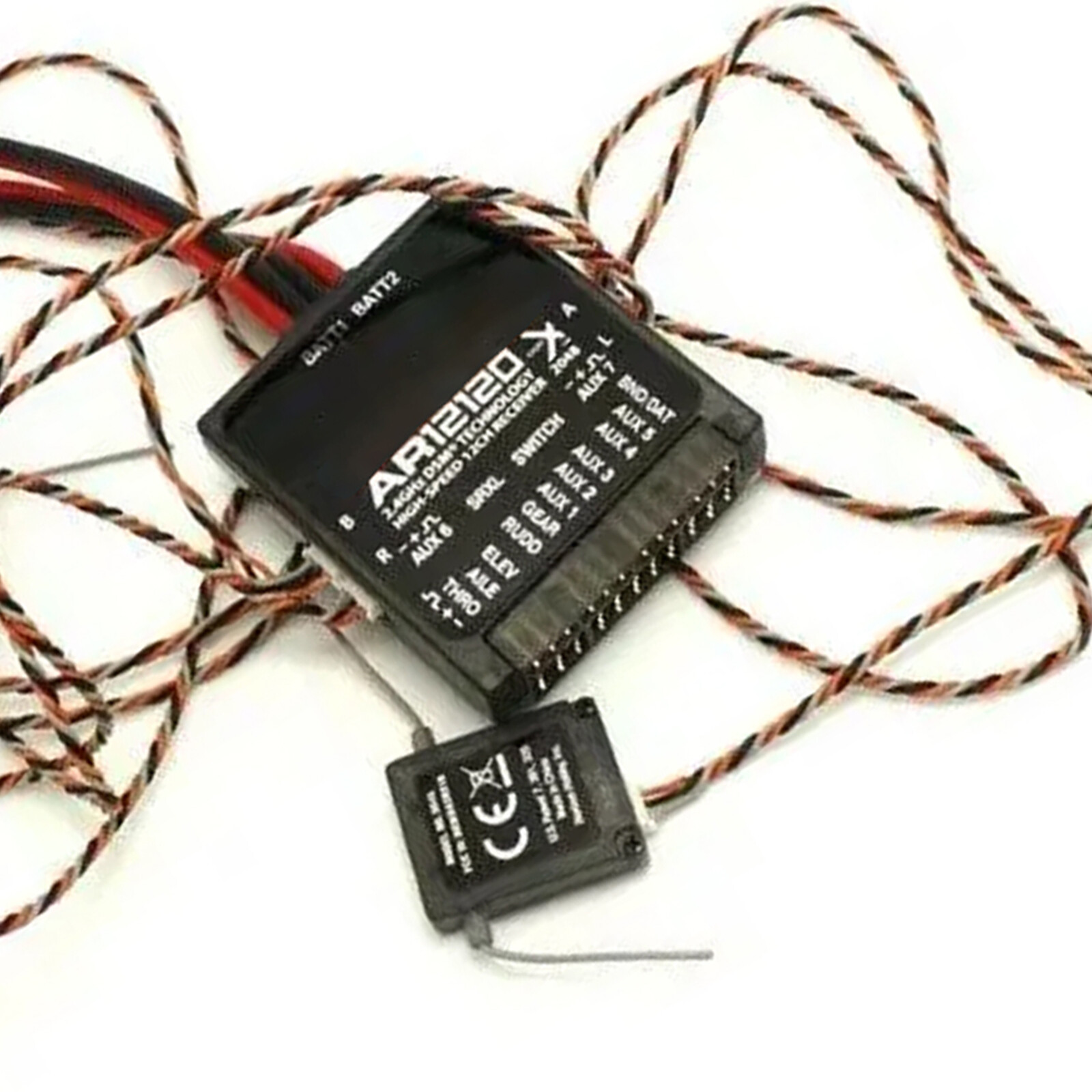 2.4GHZ 12-Channel DSMX/XPlus Power Safe Receiver ± 4 Satellites for SPMAR12120