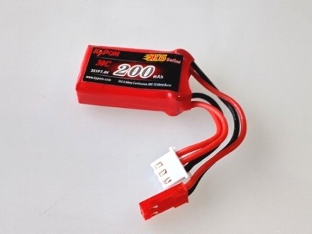 Kypom K6 74V 200mAh C60C Lipo Lithium Polymer LiPo