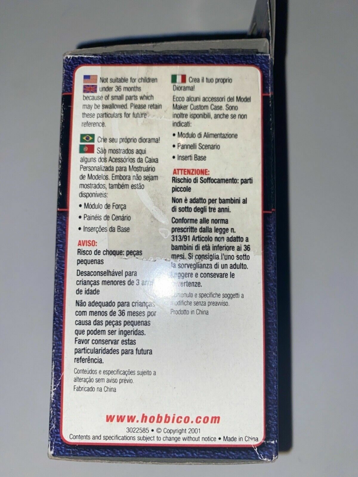 Model Maker 1:18 Scale Rectangular Lighted Sign & Decals #HCAS9616
