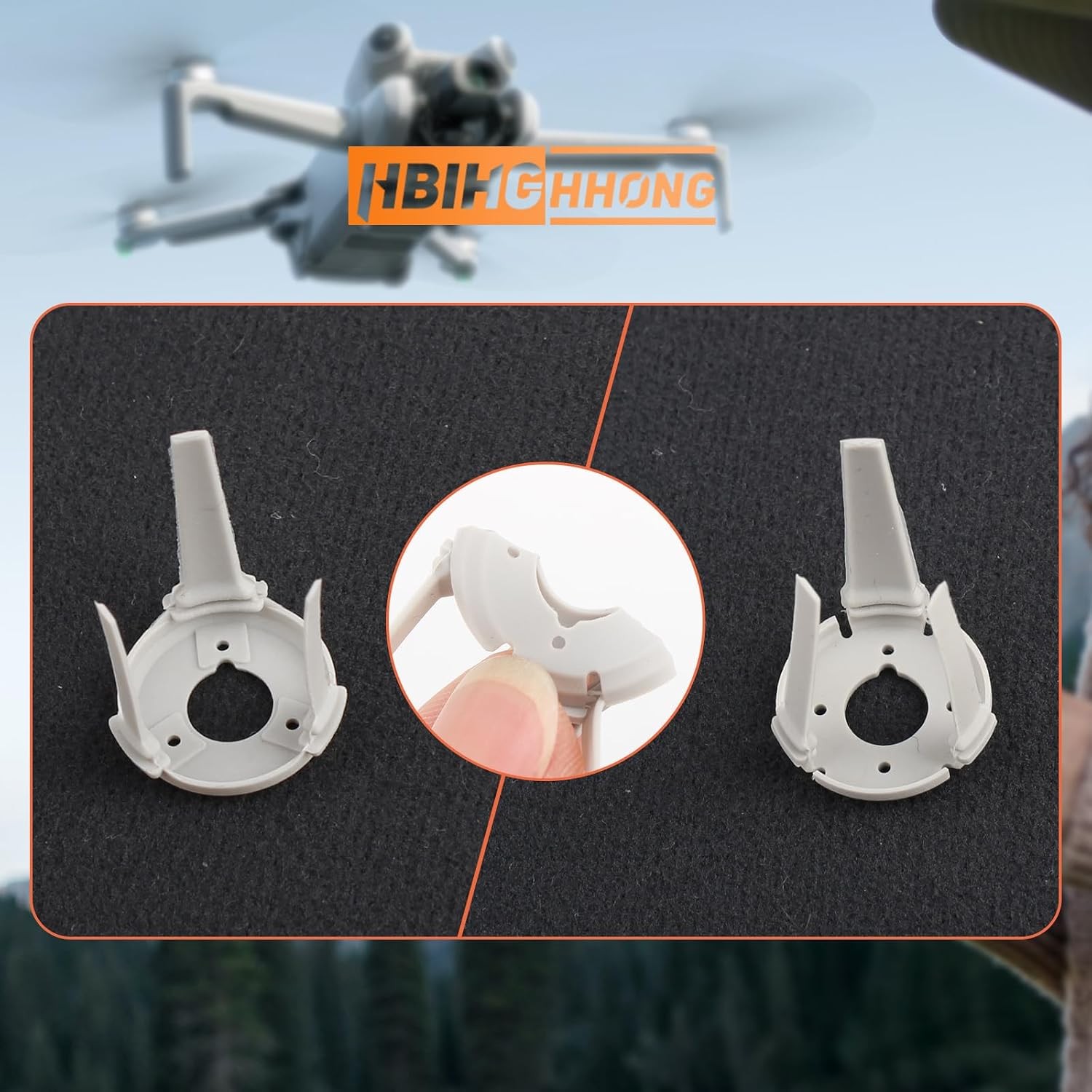 Replacement for DJI Mini 4 Pro Gimbal Shock Absorption Rubber for DJI Mini 4 Pro
